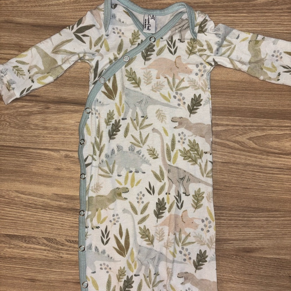 Copper Pearl Newborn Gown